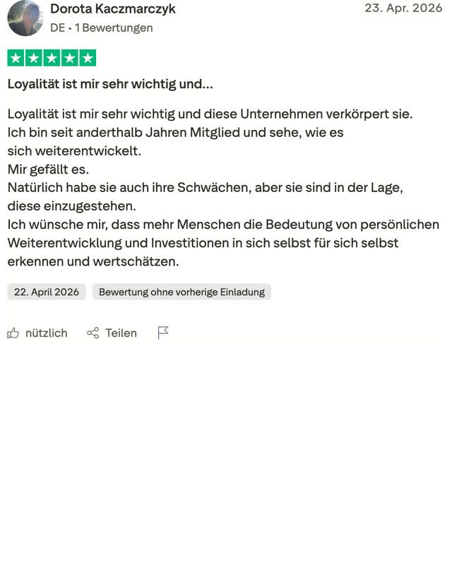 Bewertung auf Trustpilot