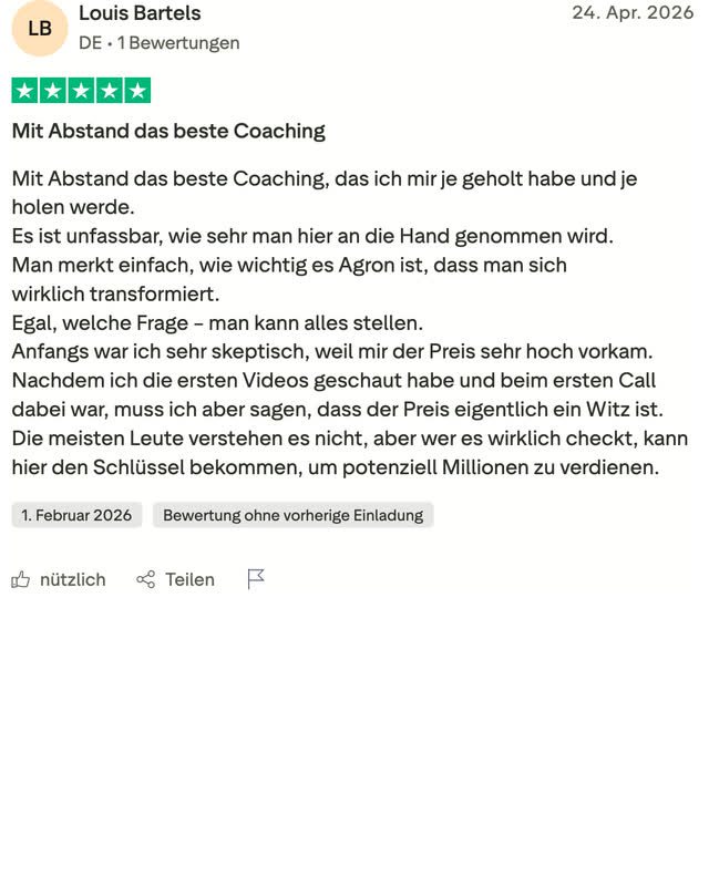 Bewertung auf Trustpilot