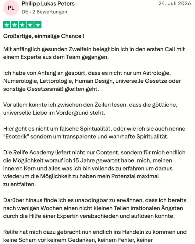 Bewertung auf Trustpilot